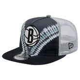 New Era Brooklyn Nets Throwback Dye Golfer Snapback Hat Black/Gray