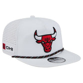 New Era Chicago Bulls Performance Rope Golfer Adjustable Hat White