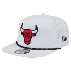 New Era Chicago Bulls Performance Rope Golfer Adjustable Hat White