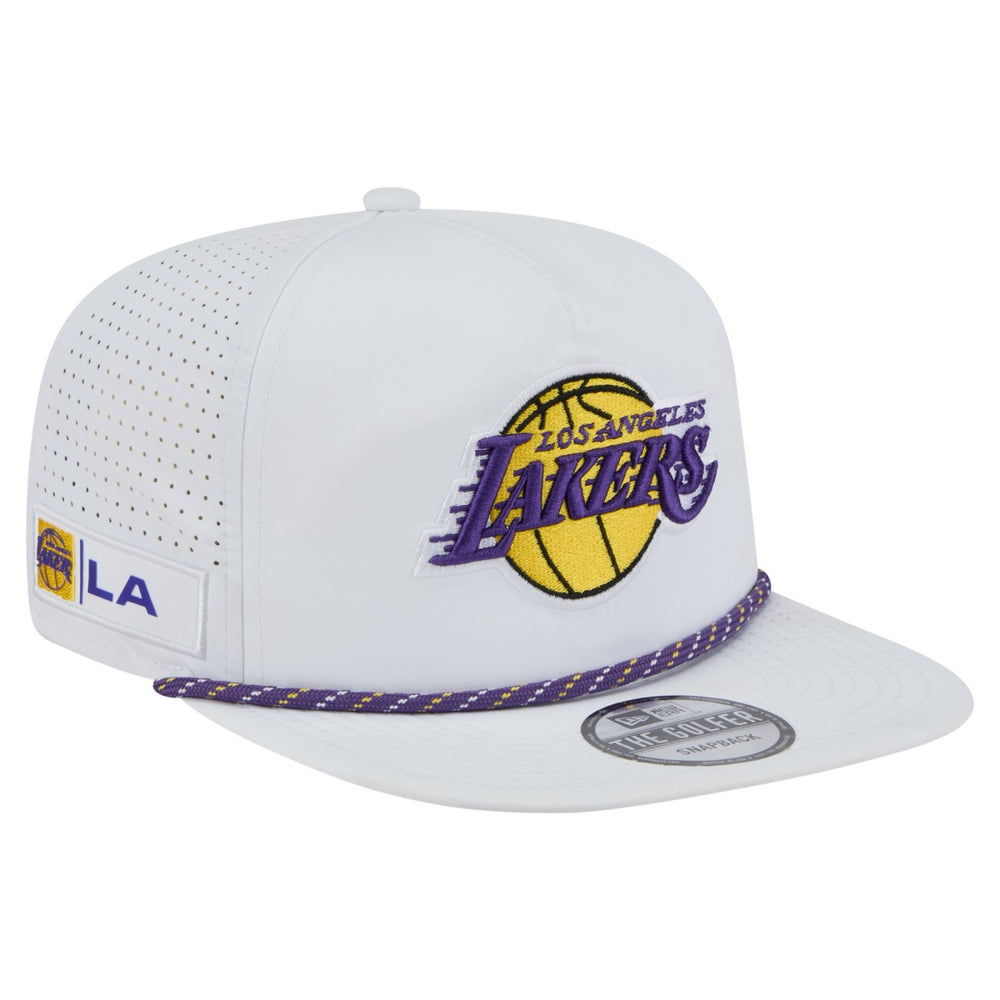 New Era Los Angeles Lakers Performance Rope Golfer Adjustable Hat White
