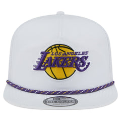 New Era Los Angeles Lakers Performance Rope Golfer Adjustable Hat White