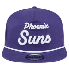 New Era Phoenix Suns Team Text Golfer Snapback Hat Purple