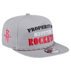 New Era Houston Rockets Throwback Property Of Golfer Snapback Hat Gray