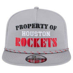 New Era Houston Rockets Throwback Property Of Golfer Snapback Hat Gray