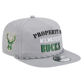 New Era Milwaukee Bucks Throwback Property Of Golfer Snapback Hat Gray