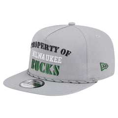 New Era Milwaukee Bucks Throwback Property Of Golfer Snapback Hat Gray