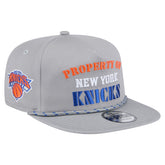 New Era New York Knicks Throwback Property Of Golfer Snapback Hat Gray