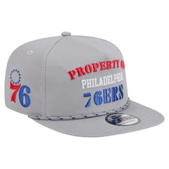 New Era Philadelphia 76ers Throwback Property Of Golfer Snapback Hat Gray