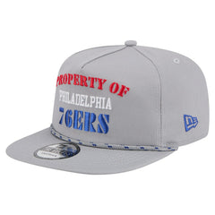 New Era Philadelphia 76ers Throwback Property Of Golfer Snapback Hat Gray