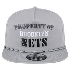New Era Brooklyn Nets Throwback Property Of Golfer Snapback Hat Gray