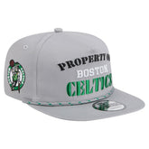 New Era Boston Celtics Throwback Property Of Golfer Snapback Hat Gray
