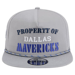 New Era Dallas Mavericks Throwback Property Of Golfer Snapback Hat Gray