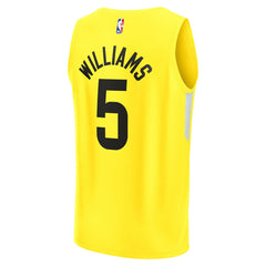 Fanatics Cody Williams Utah Jazz 2024 NBA Draft Fast Break Player Jersey Icon Edition Yellow