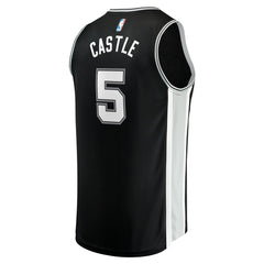 Fanatics Stephon Castle San Antonio Spurs Youth 2024 NBA Draft Fast Break Player Jersey Icon Edition Black