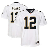 Chris Olave New Orleans Saints Youth Game Jersey - White - Nike