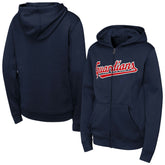 Cleveland Guardians Youth Wordmark Fleece Full-Zip Hoodie Near Me