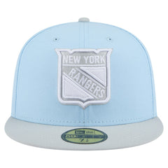 New York Rangers New Era Color Pack 2-Tone 59FIFTY Fitted Hat - Light Blue/Gray | New Era near me