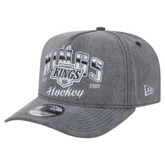 Los Angeles Kings New Era Throwback Washed A-Frame Pre-Curved 9FIFTY Snapback Hat - Charcoal | New Era sale