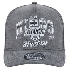 Los Angeles Kings New Era Throwback Washed A-Frame Pre-Curved 9FIFTY Snapback Hat - Charcoal | New Era sale
