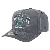 Minnesota Wild New Era Throwback Washed A-Frame Pre-Curved 9FIFTY Snapback Hat - Charcoal | New Era sale