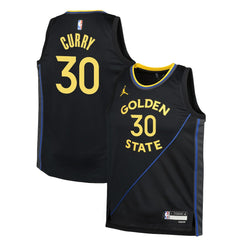Stephen Curry Golden State Warriors Jordan Brand Youth Swingman Jersey Statement Editi- Navy