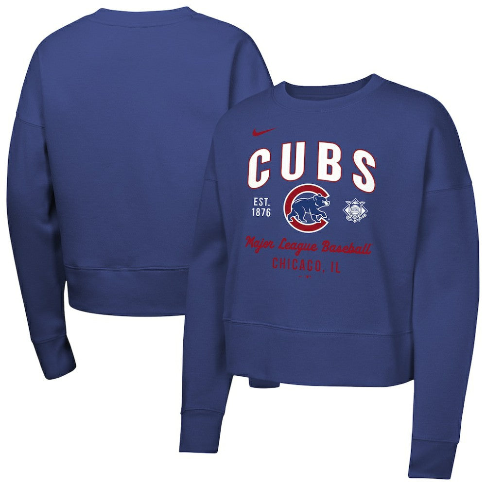Chicago Cubs Nike Girls Youth Fleece Sweatshirt Sale