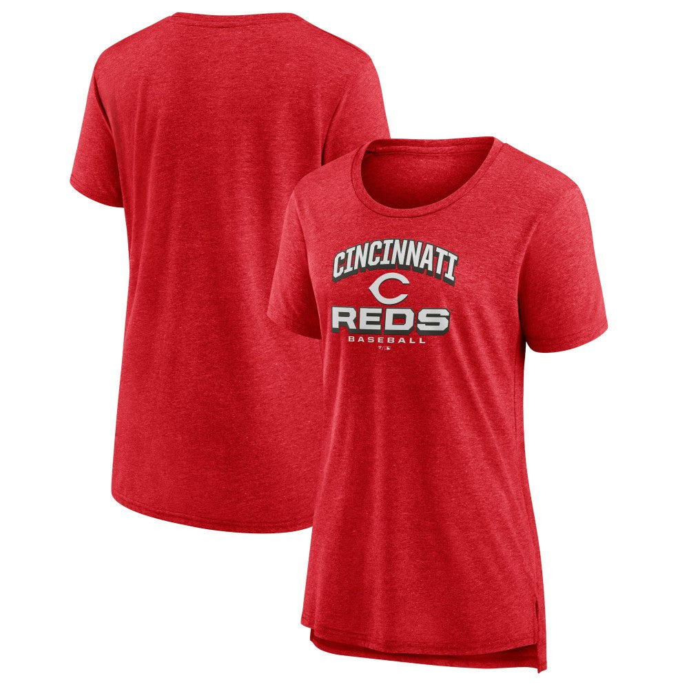 Cincinnati Reds Women's Arch Tri-Blend T-Shirt Sale