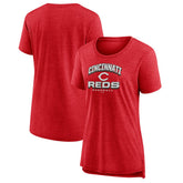 Cincinnati Reds Women's Arch Tri-Blend T-Shirt Sale
