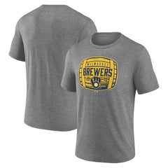 Milwaukee Brewers Barrel Tri-Blend T-Shirt Discount