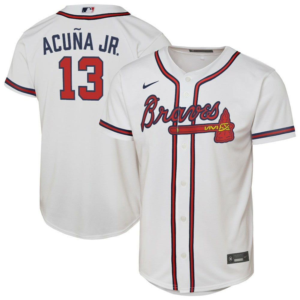 Ronald Acuna Jr. Atlanta Braves Nike Youth Home Replica Player Jersey Near Me