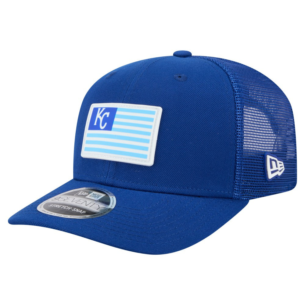 Kansas City Royals New Era Flag 9SEVENTY Stretch-Snap Hat Outlet