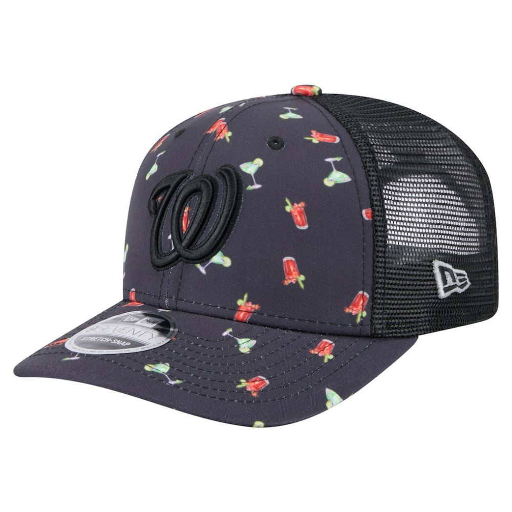 Washington Nationals New Era Adventure Drinks Pattern 9SEVENTY Stretch-Snap Hat Sale