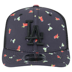 Los Angeles Dodgers New Era Adventure Drinks Pattern 9SEVENTY Stretch-Snap Hat for sale