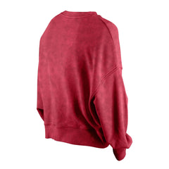 New Era Miami Heat Women's Throwback Vintage Enzyme Wash Oversized Boxy Pullover Sweatshirt Red