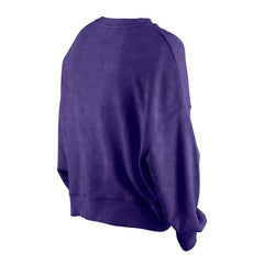 New Era Phoenix Suns Women's Throwback Vintage Enzyme Wash Oversized Boxy Pullover Sweatshirt Purple