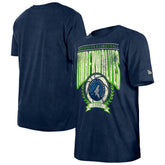 New Era Minnesota Timberwolves Throwback Vintage Boxy Mineral Wash T-Shirt Navy