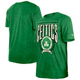 New Era Boston Celtics Throwback Vintage Boxy Mineral Wash T-Shirt Kelly Green