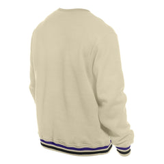 New Era Sacramento Kings Throwback Vintage Pullover Sweatshirt White