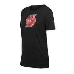 New Era Portland Trail Blazers Women's Glam Game Flower T-Shirt Black