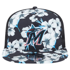 Miami Marlins New Era Adventure Pattern Golfer Trucker Snapback Hat Near Me