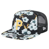 Pittsburgh Pirates New Era Adventure Pattern Golfer Trucker Snapback Hat Near Me