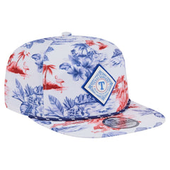 Texas Rangers New Era Printed Island Golfer Snapback Hat Outlet
