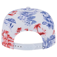 Texas Rangers New Era Printed Island Golfer Snapback Hat Outlet