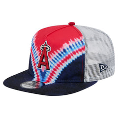 Los Angeles Angels New Era Tie-Dye Golfer Trucker Adjustable Hat Online