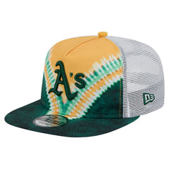 Athletics New Era Tie-Dye Golfer Trucker Adjustable Hat Near Me