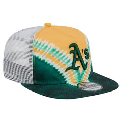Athletics New Era Tie-Dye Golfer Trucker Adjustable Hat Near Me
