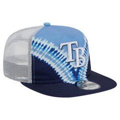Tampa Bay Rays New Era Tie-Dye Golfer Trucker Adjustable Hat Sale