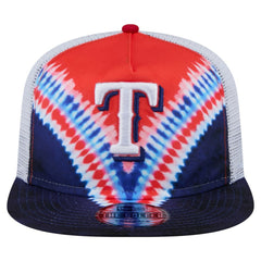 Texas Rangers New Era Tie-Dye Golfer Trucker Adjustable Hat Near Me