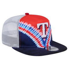 Texas Rangers New Era Tie-Dye Golfer Trucker Adjustable Hat Near Me