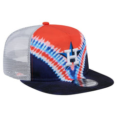 Houston Astros New Era Tie-Dye Golfer Trucker Adjustable Hat Online